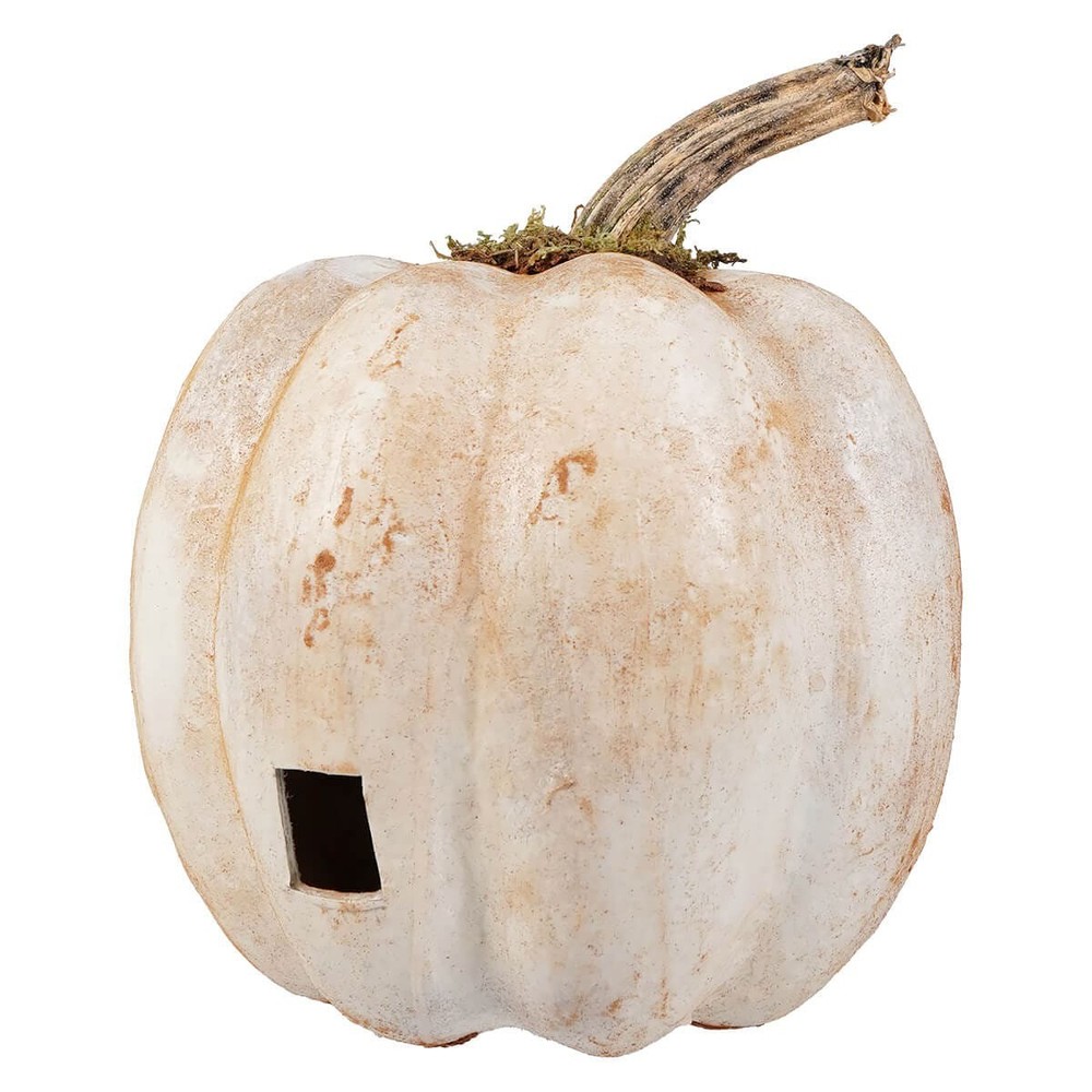 Large White Grinning Jack-O'-Lantern
