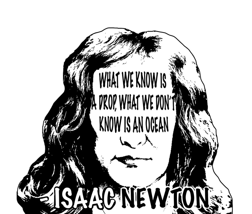 Isaac Newton Quote Sticker Collection
