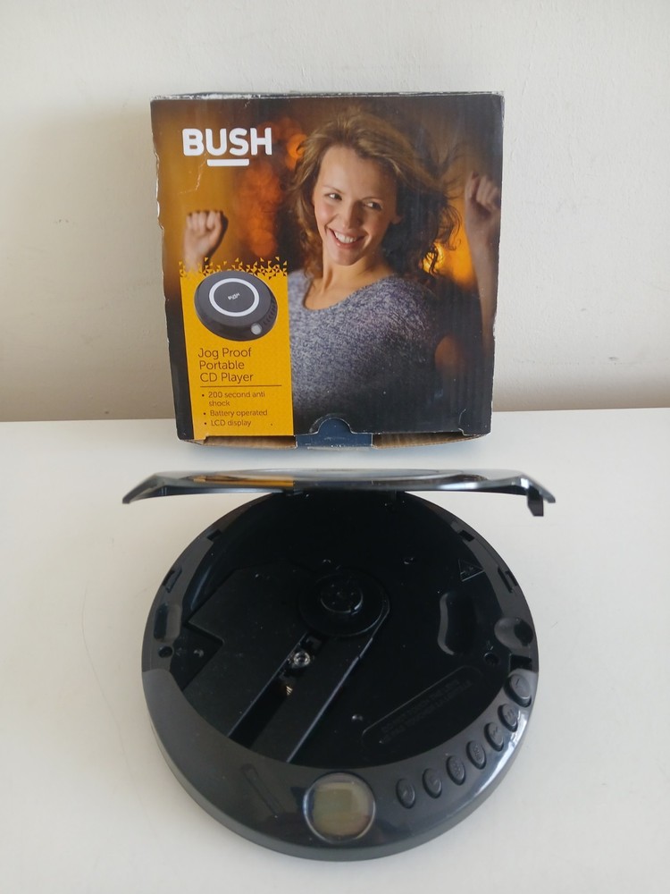 PERSONAL CD PLAYER BUSH MODEL PCD-220C ANTI SHOCK BLACK