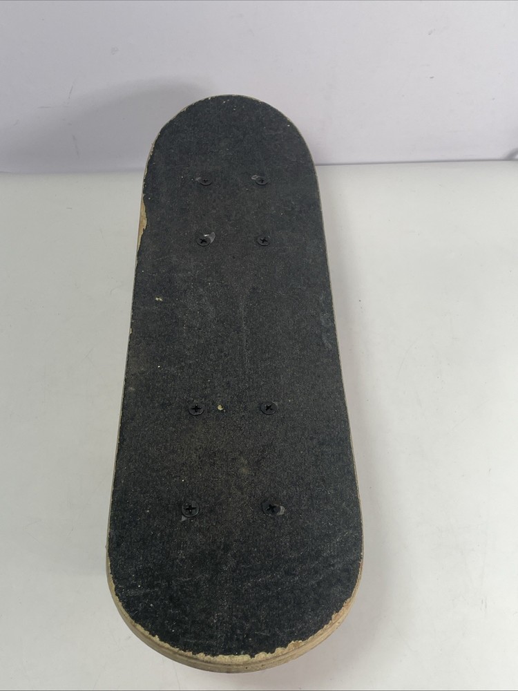 Mini Beginner 17” Black Wood Plaid Bottom Skateboard Black Wheels