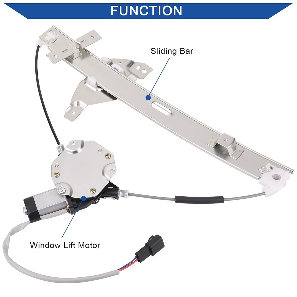 Obaee Front Left Driver Side Power Window Lift Regulator with Motor Assembly ...