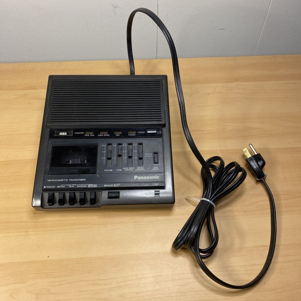 Panasonic RR-930 Microcassette Transcriber Recorder Machine May Need Belt READ