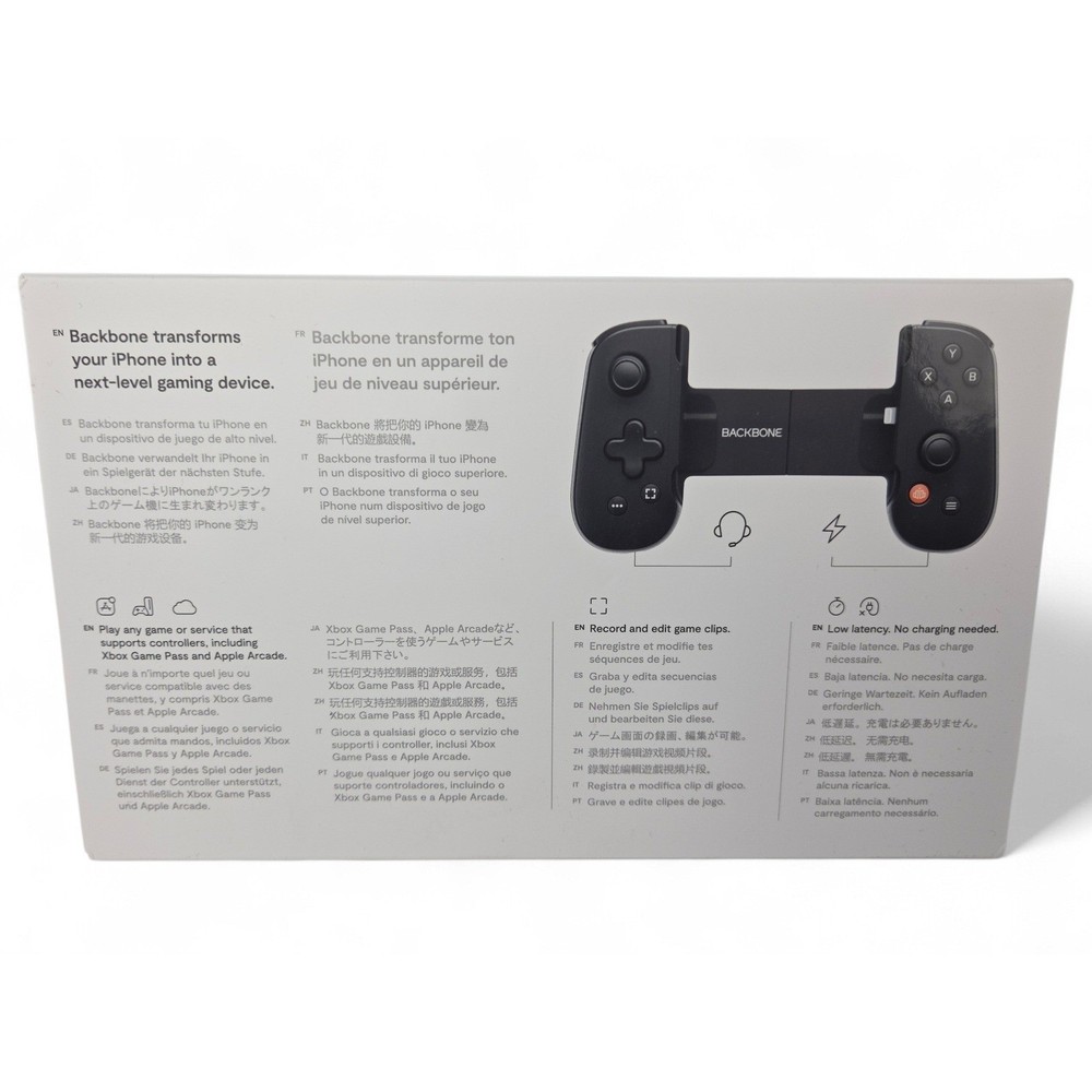Backbone One Mobile Gaming Controller iPhone Lightning Black BB02BR SEALED NEW