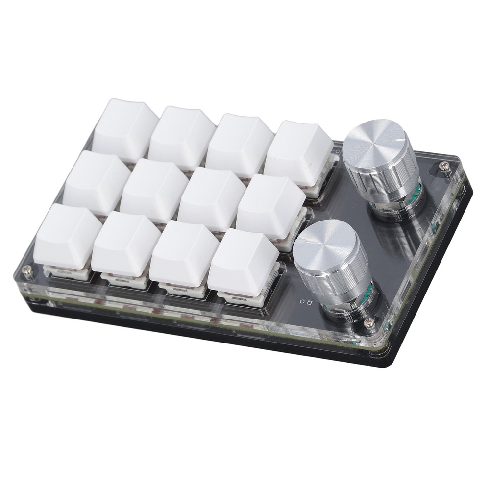 12 Key Knob Keyboard Programmable USB Dustproof Red Switch Mechanical New