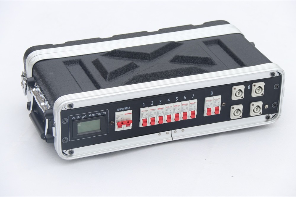 Professional 2U Stage Power Box-32A CEE Input & 18x Powercon Output (380V 400A)