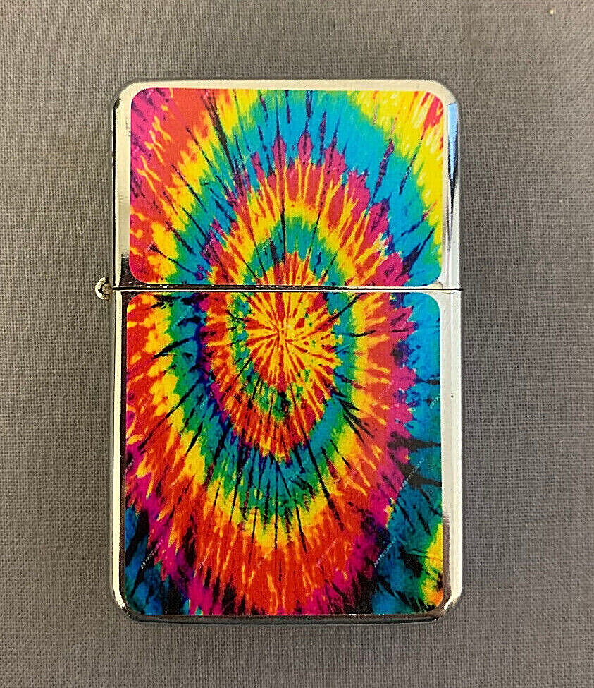Tye Dye Flip Top Oil Lighter Windproof