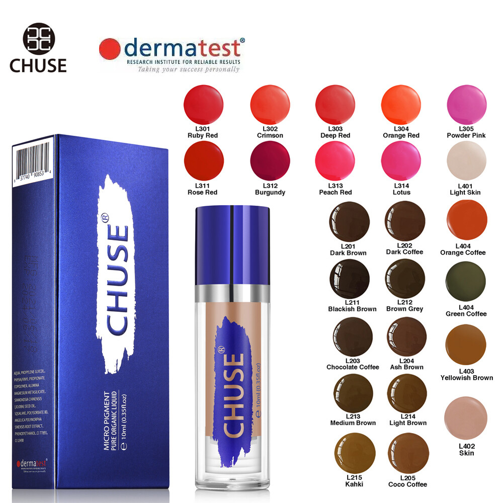 CHUSE Permanent Makeup Pigment Brow Lips Microblading Tattoo Inks Organic Liquid