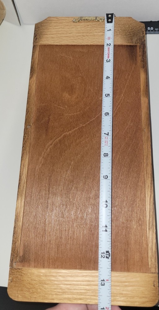 Vintage 2 Tier Letter Rack Solid Oak Solid Brass