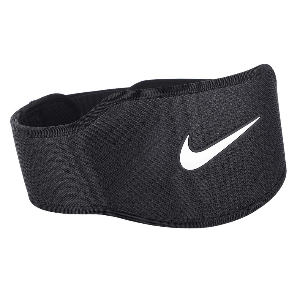 Nike Strength Training Belt 3.0 Black Size Small White Logo Adjustable Belt