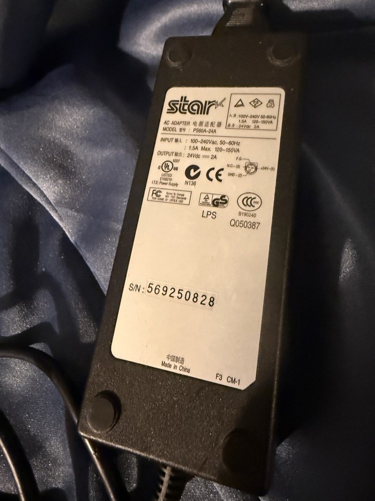 Star Micronics TSP650 Parallel Thermal Receipt Printer With Power Adapter