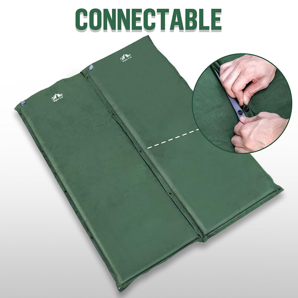 Camping Cot Mattress Memory Foam Pad Thick Comfort Filled Sleeping Pad