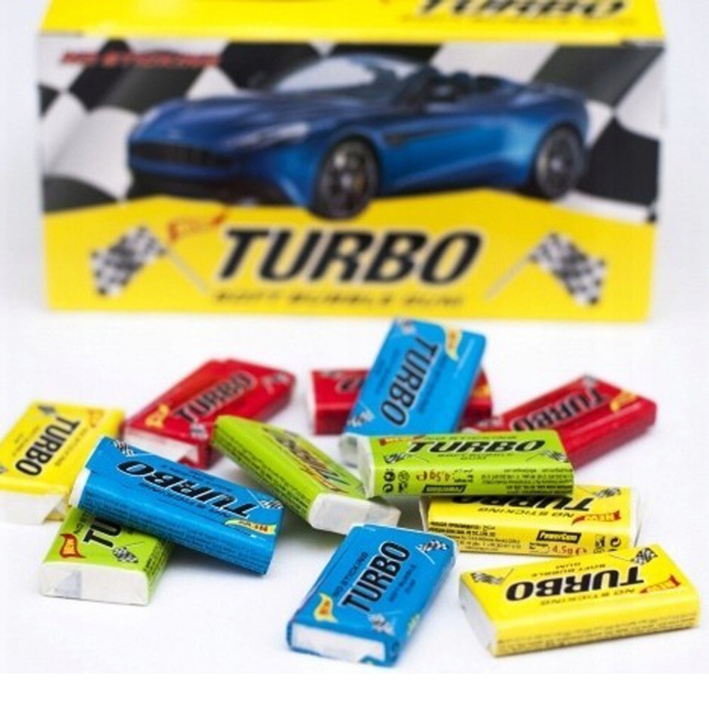 Chewing gum Turbo! 100 pcs / Жвачка Turbo 100 шт