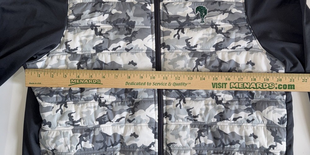 STRAIGHT DOWN golf jacket gray camo medium M