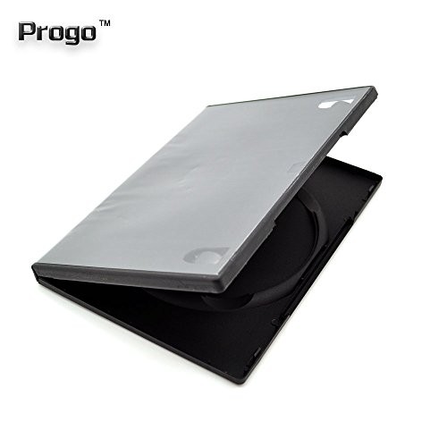 50 Pack Standard Black Single DVD Cases 14MM