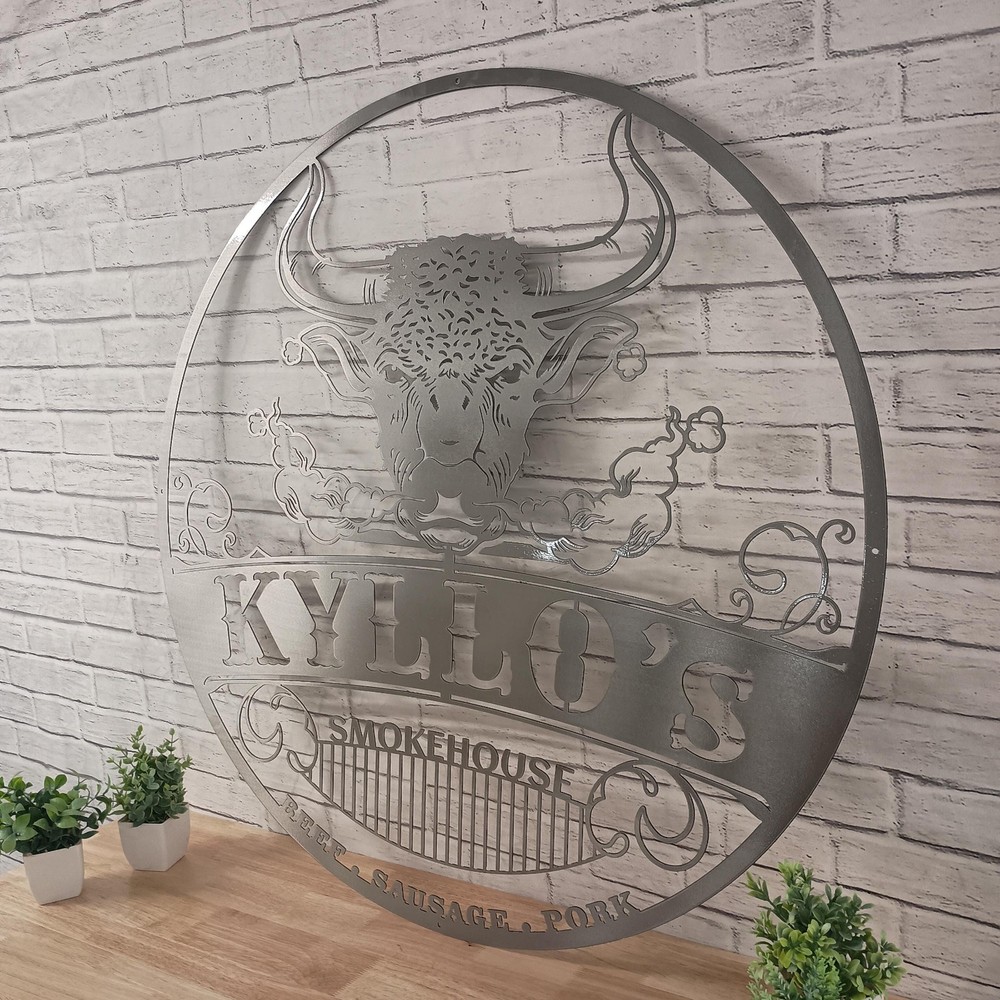 Custom Metal Sign: Personalized Logo, Text, or Design