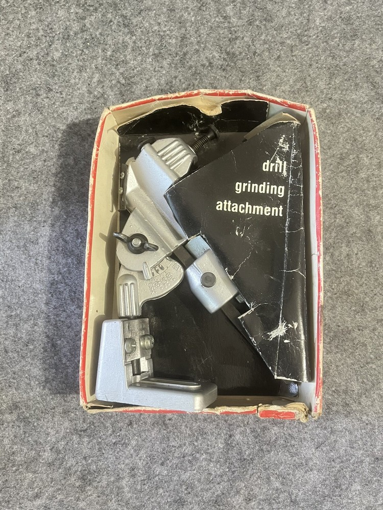 Vtg 1980’s ETC Industries Grinding/Drill Bit Sharpener Attachment Workshop Tool