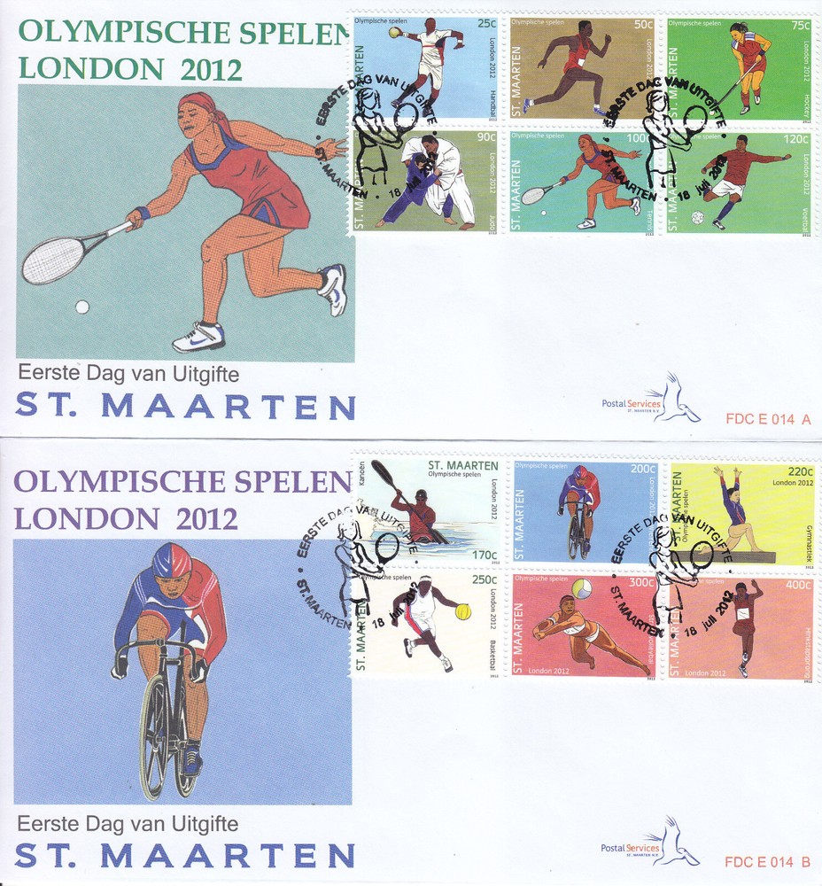 Sint Maarten Issue FDC 2012 (14) Sport - Olympics
