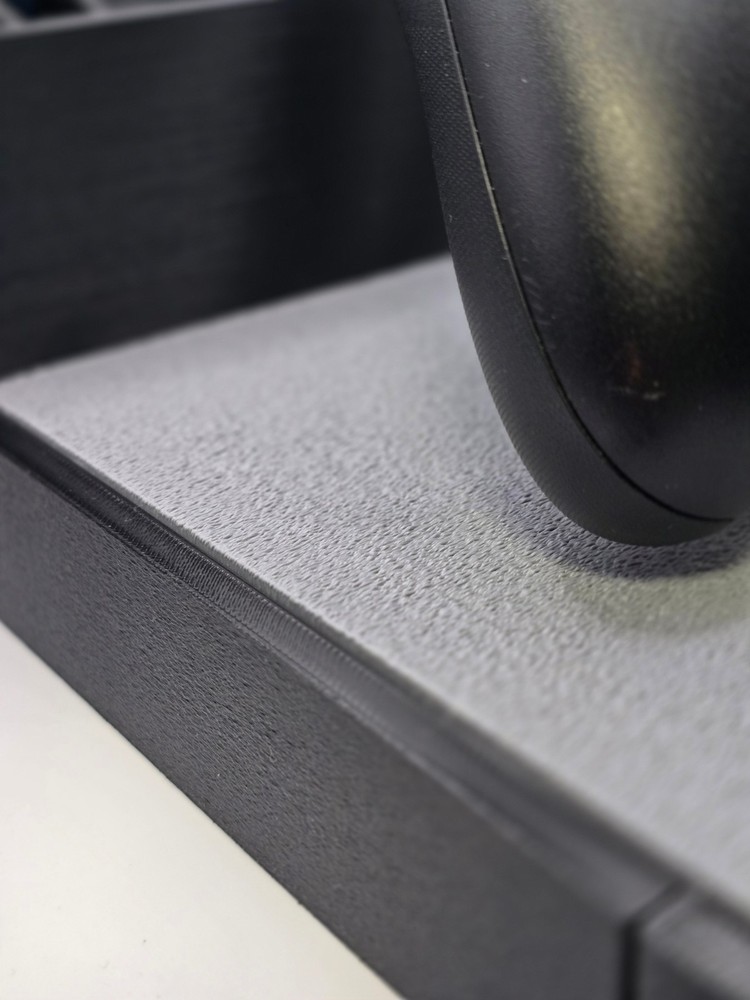 Couch Holder – Remote & Controller Stand with Dual Cup Holders (Black & Gray)