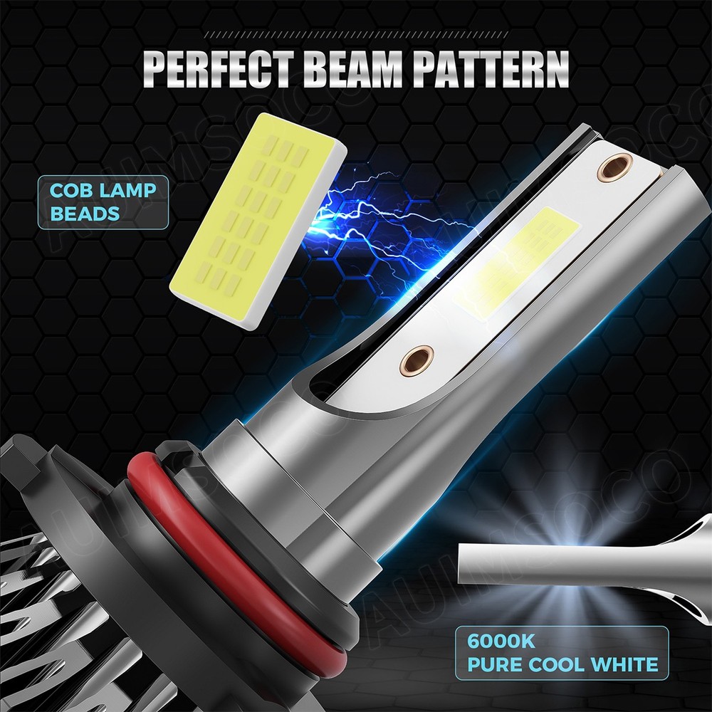 6x LED Headlight Bulbs Cool White Super Bright For Chrysler Pacifica 2017-2020