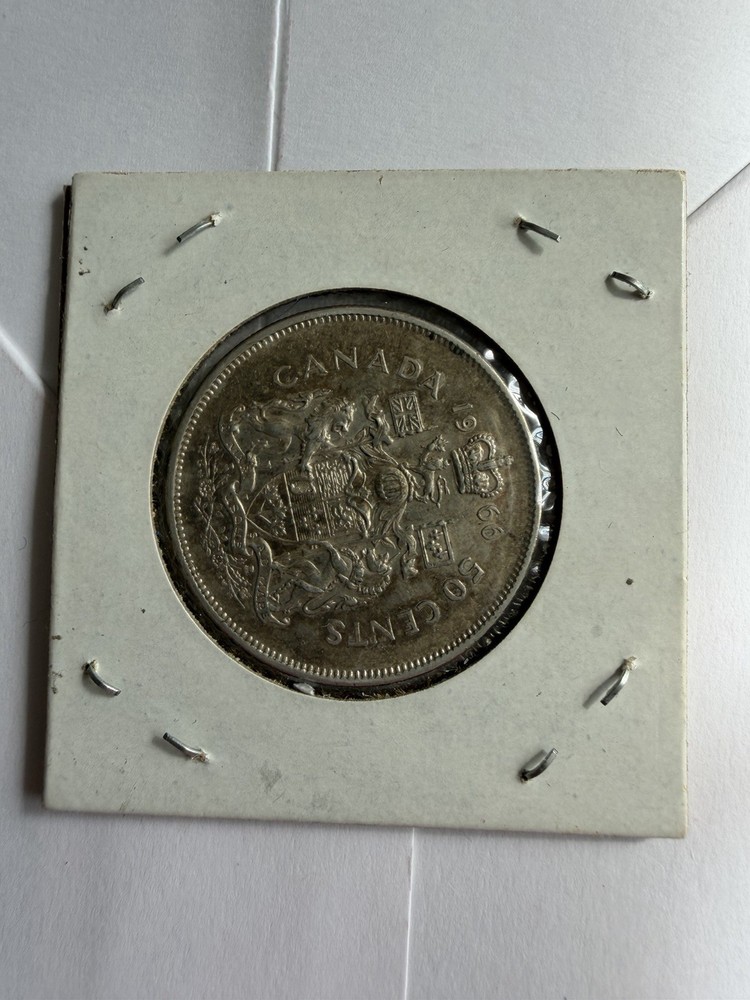 1966 - Canada - silver 50 cent coin - Canadian half dollar