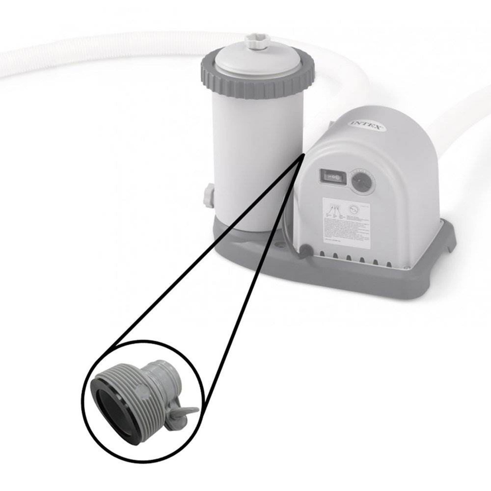 Intex Hose Conversion Adapter B Kit (Pair) Replacement Part 1 Pack, Gray