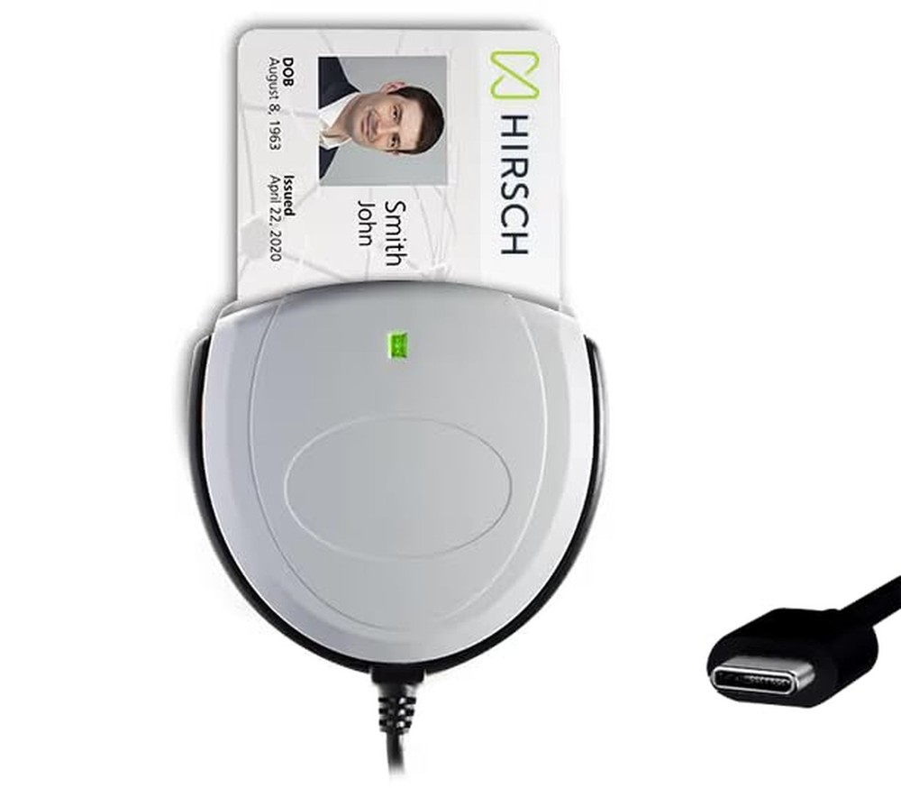 Identiv SCR3310v2.0 USB Smart Card Reader (USB C)