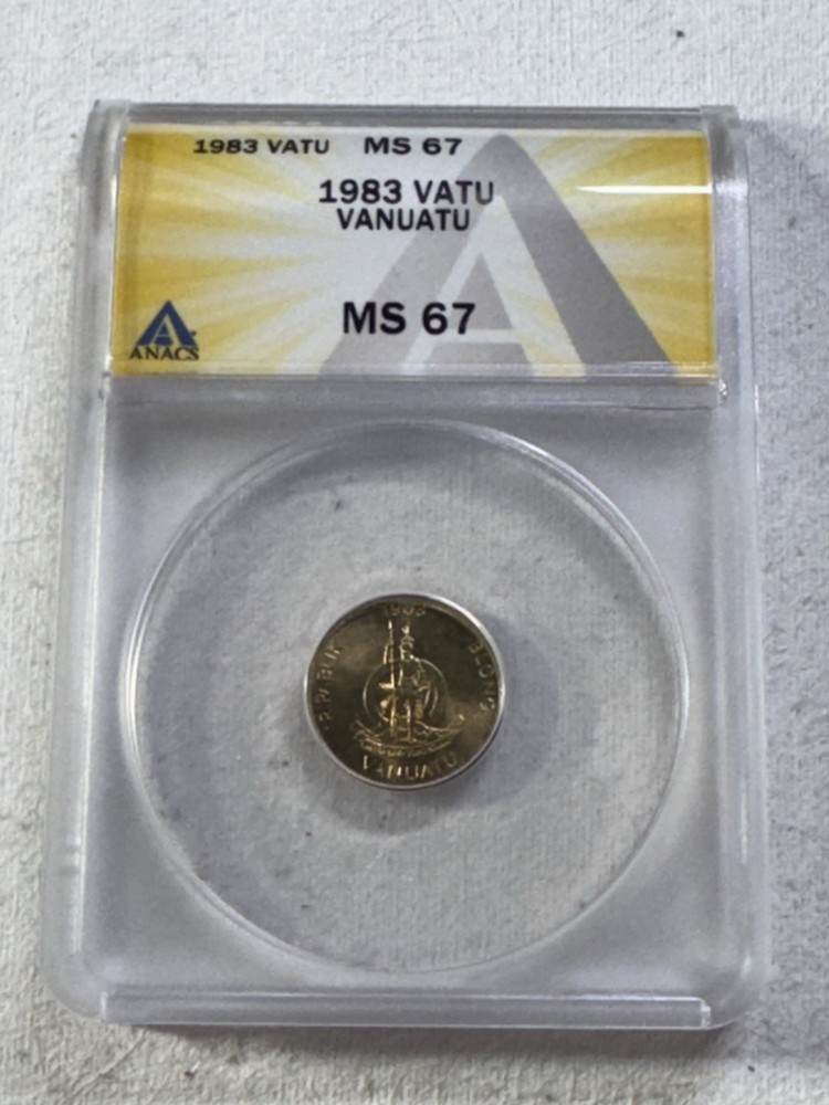 1983 Vanuatu 1 Vatu Graded MS 67 by ANACS