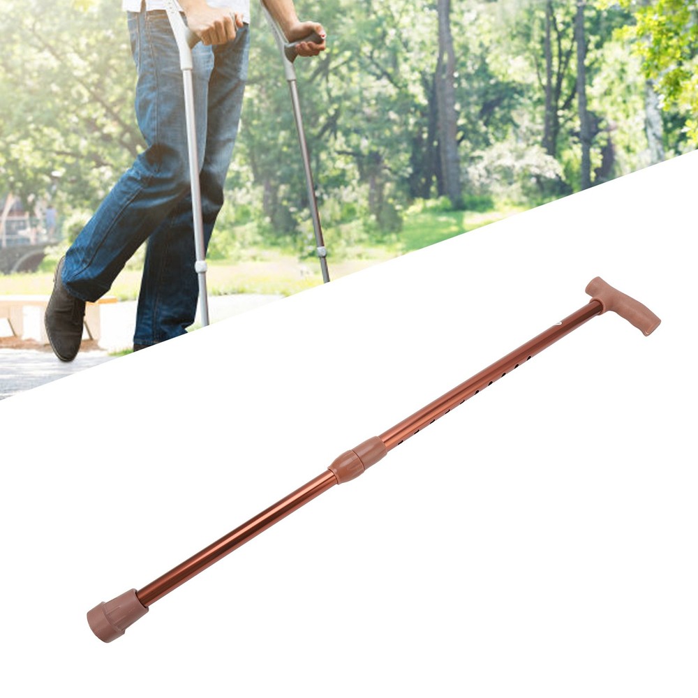 Walking Cane Adjustable Ergonomic Soft Rubber Hand Grip Lightweight Mobility OMO