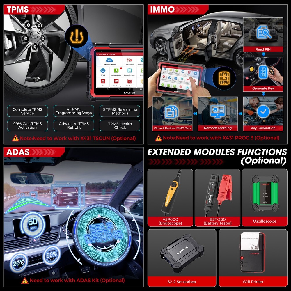 2025 LAUNCH X431 PRO ELITE PLUS Car Diagnostic Tool Car OBD2 Scanner ECU Coding