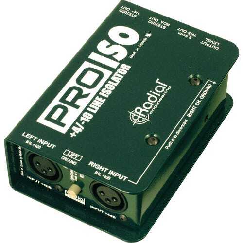 Radial Engineering Pro-Iso Balanced +4dB to -10dB Unbalanced Passive Converter