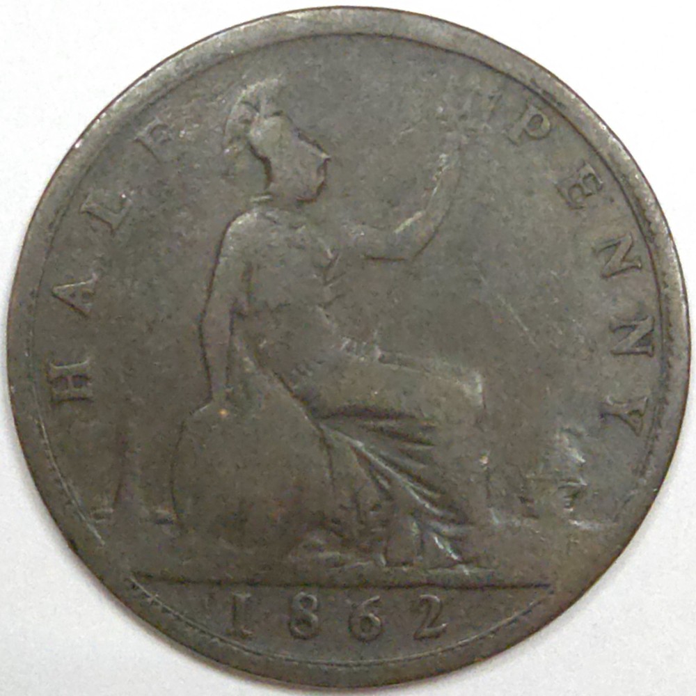 1862 Great Britain Half Penny (Lot#2)