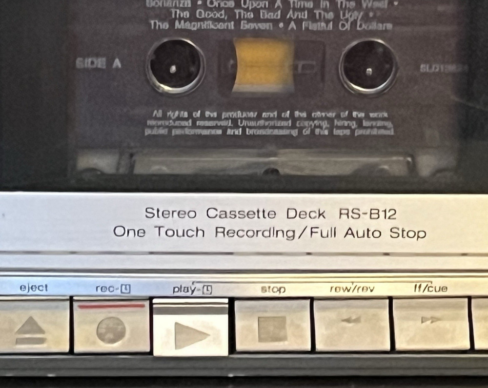 Technics RS-B12 Dolby Cassette Deck Works Great Vintage