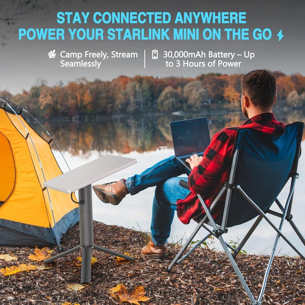 Starlink Mini Battery Pack with LED Indicator & Rugged Design for Any Terrain