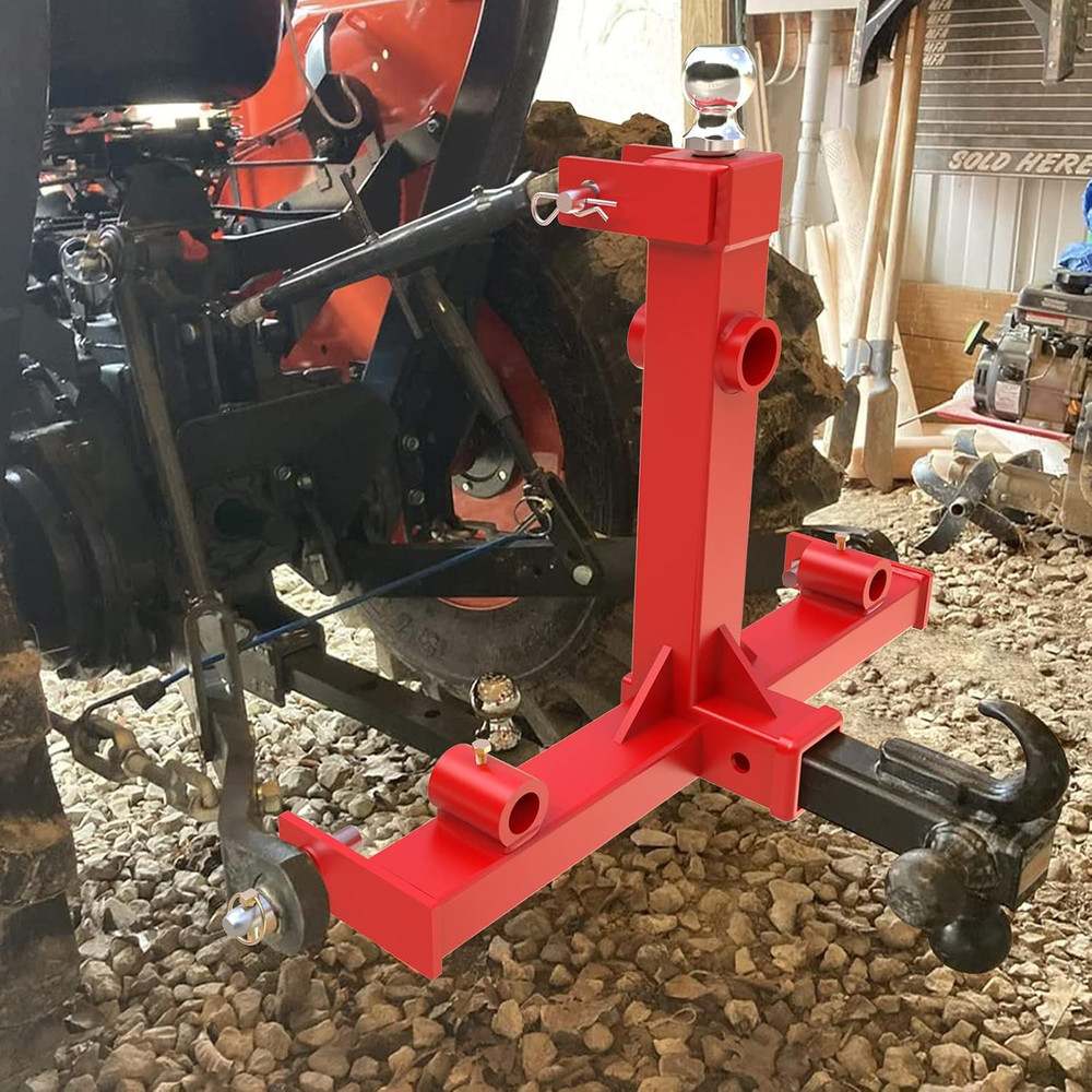 3 Point 2" Trailer Hitch Receiver, Quick Hitch Category 1 Attachment, 3000Lbs Ca