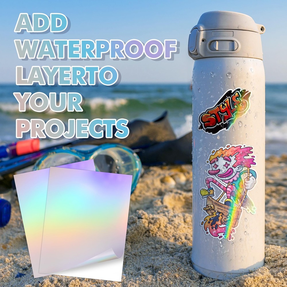 Koala Holographic Laminate Sheets A4 Sticker Metallic Iridescent