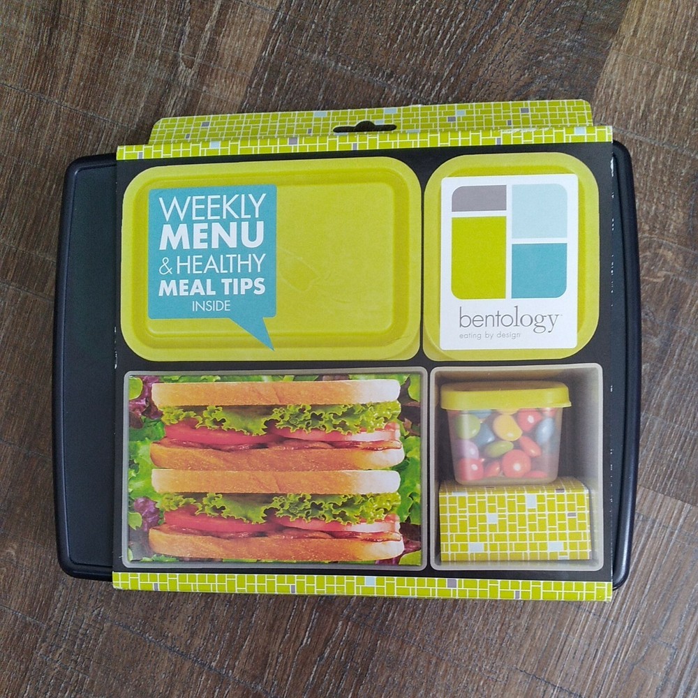 New Bentology Bento Box 5 Containers Lunch Box Portion Control