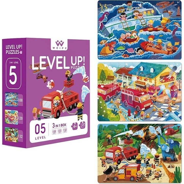 Weiff 3 Pack Jigsaw Puzzles for Kids, Age: 4+