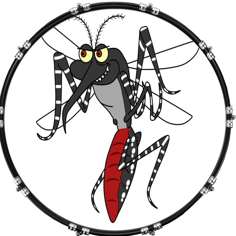 20" Custom Bass Kick Drum Front Head Graphical Crazy Mozzy