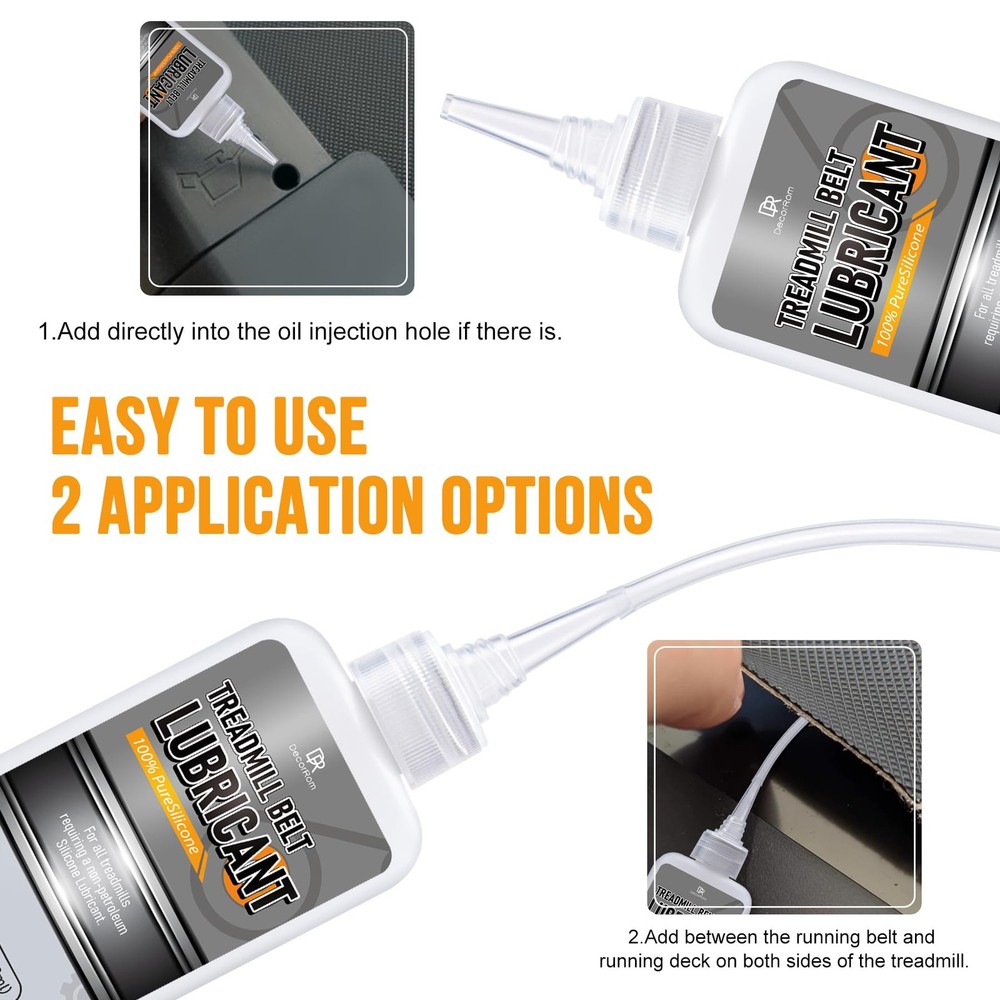 DecorRom Silicone Treadmill Lubricant - 7oz Lube with Application...