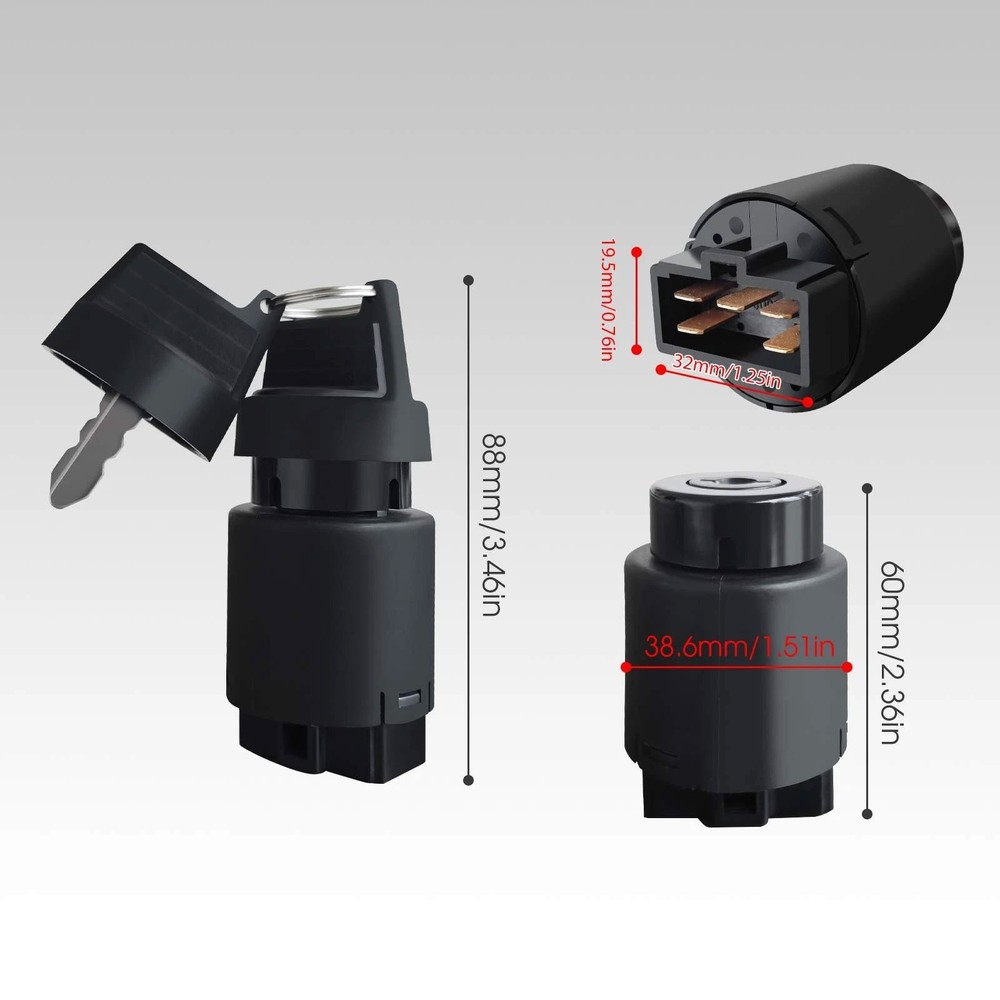 Mini Excavator Ignition Switch Key Switch AGT Typhoon China Chinese Mini Digger