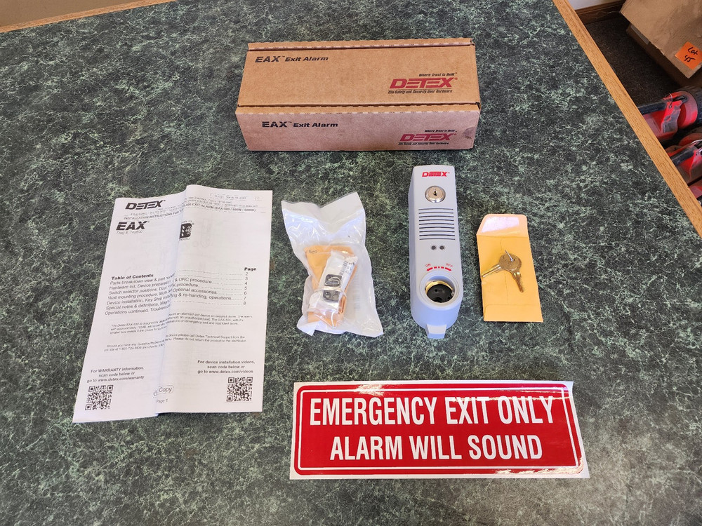Detex EAX-500 Battery Powered Door Exit Alarm