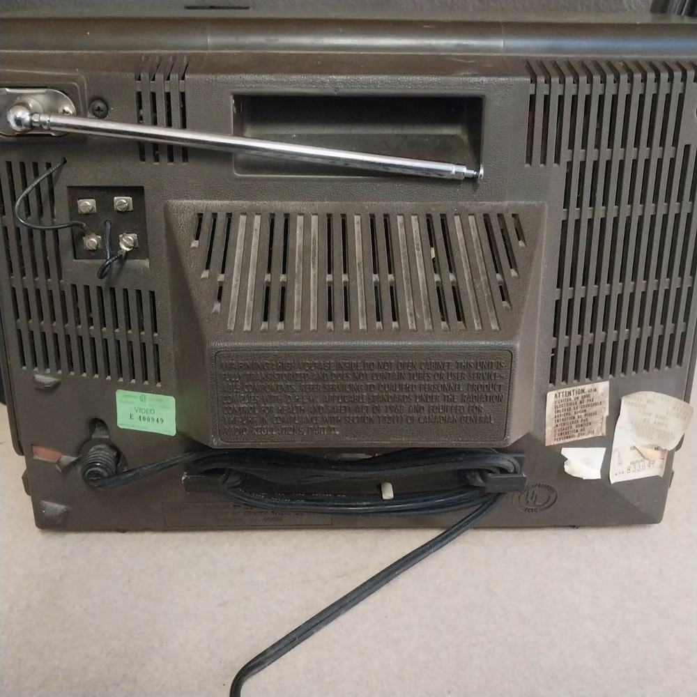 Vintage Zenith Black And White Television
