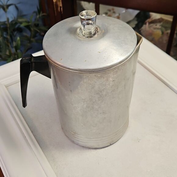 Vintage Chilton Ware Coffee Percolator with Black Handle