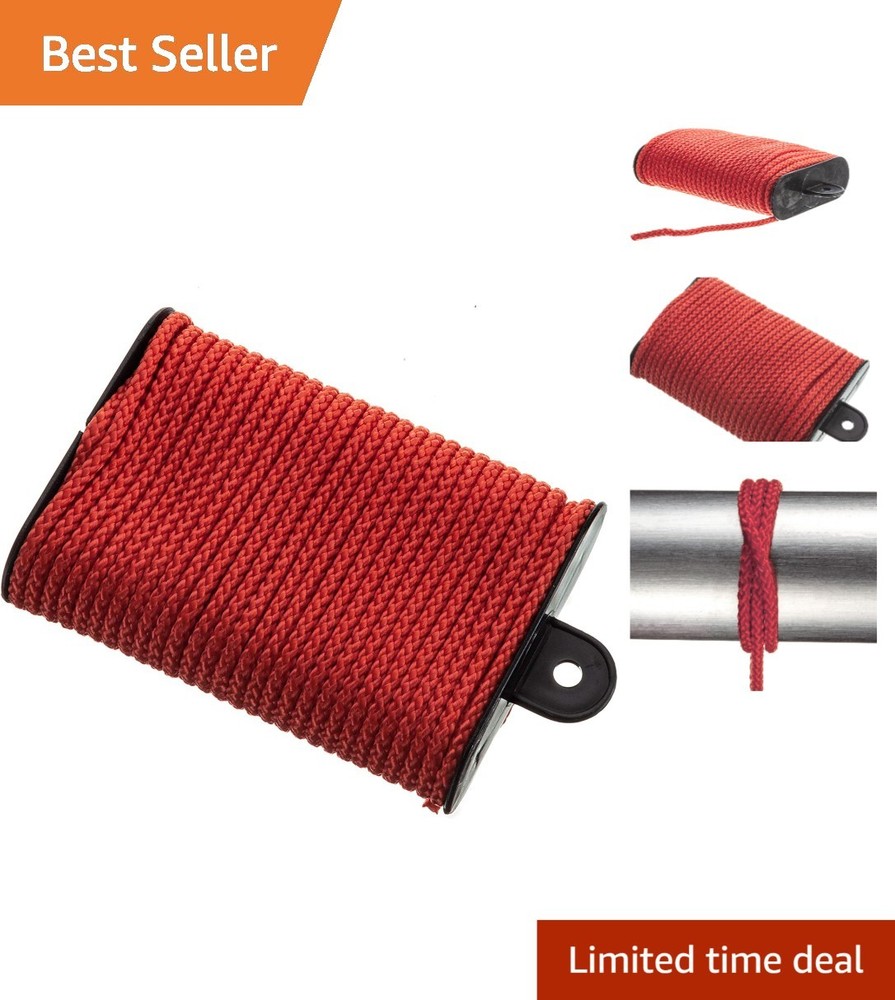 Versatile Neon Marine Utility Cord 45 Feet Durable Polypropylene Rope