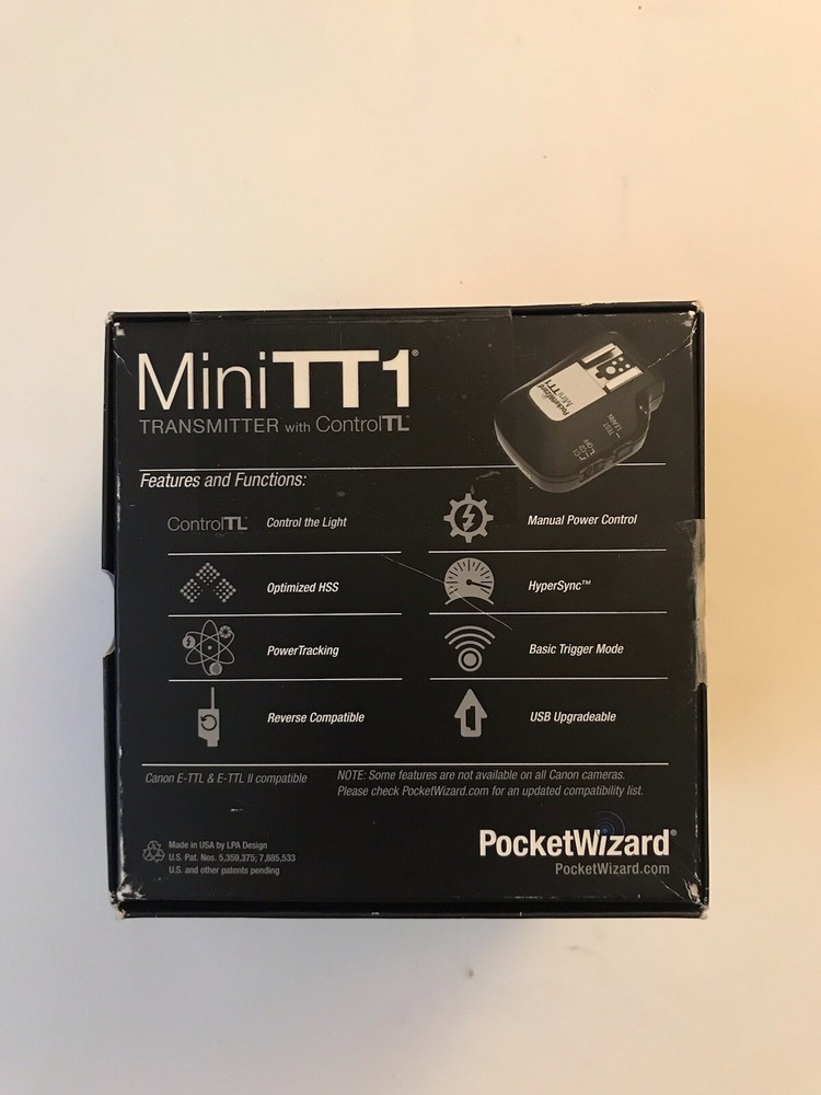 PocketWizard Flex Transceiver TT5 Bundle W/mini TT1 Transmitter for Canon DSLR