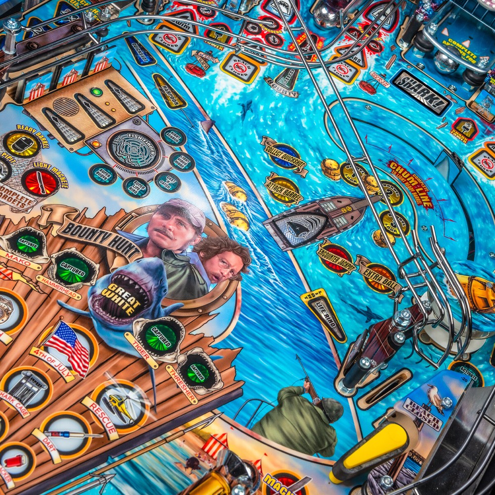 Stern Jaws Pro Pinball Machine With Installed Shaker Motor