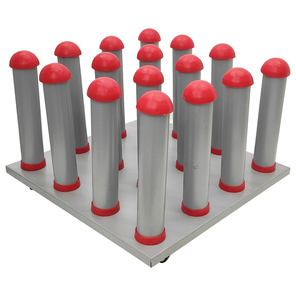 16 Movable Roll Material Storage Frame 4*4 Column Roll Material Storage Cart