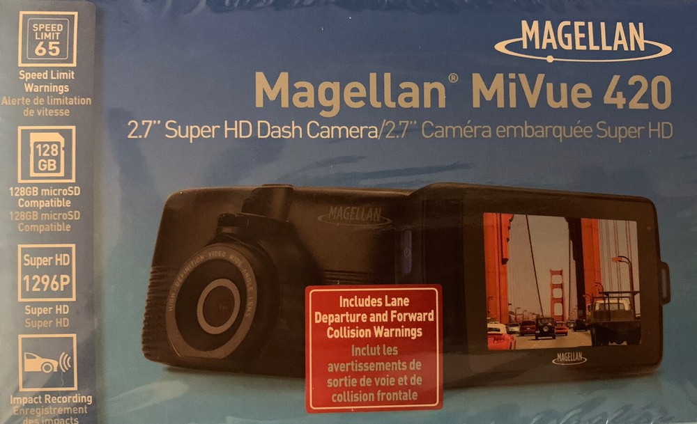 NEW Magellan 1080P Plus Super HD Dash Camera with Enhanced Low Light Performance