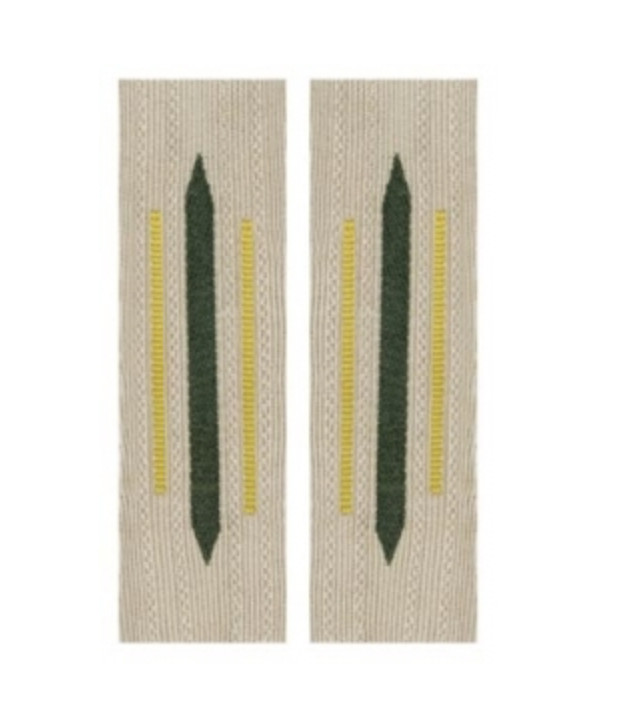 German Collar Litzen - Bevo Cavalry - Dark Yellow