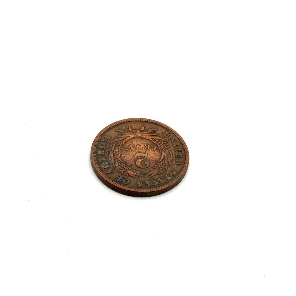1865 United States 2 Cent Coin